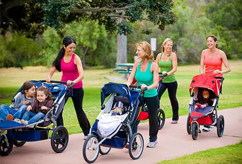 mothers using strollers